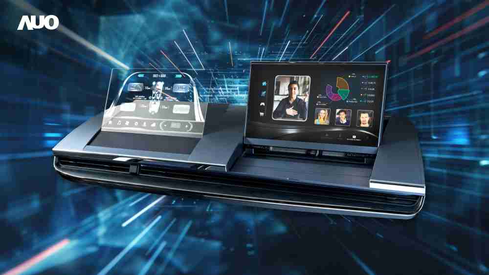 冰球突破Micro LED Display HMI解决方案打造透明Micro LED前座仪表，，呈现信息并保留驾驶视野开阔；亦为副驾驶座乘客打造收放自如的Micro LED屏幕，，在不影响显示质量的前提于显示区内建镜头，，让用户能与视讯对象直接眼神接触，，，，提供绝佳的双向沟通体验