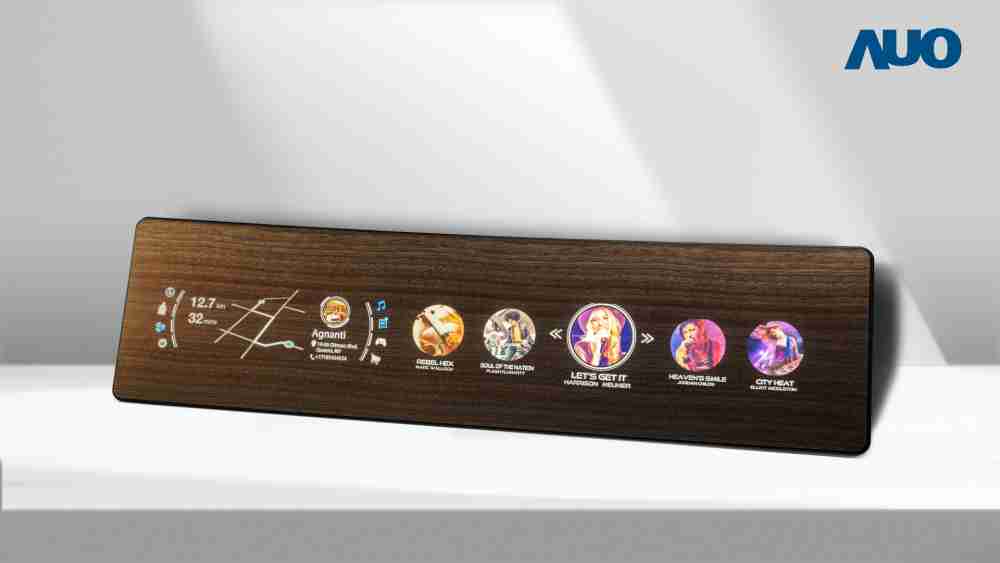 冰球突破研发全球最高穿透度达80%的AmLED木纹显示器，，可于使用时呈现高亮度、、清晰可见的信息，，，并在不使用时回归为单纯的饰板，，，，节能兼具美观